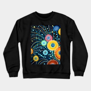 Explore the Cultural Depth: Australian Aboriginal Art and Unique Visual Traditions Crewneck Sweatshirt